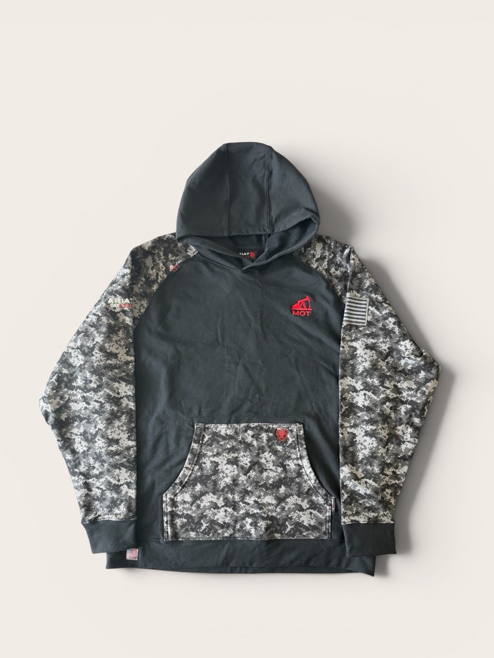 Ariat Black & Gray Digital Camo Hooded Sweatshirt